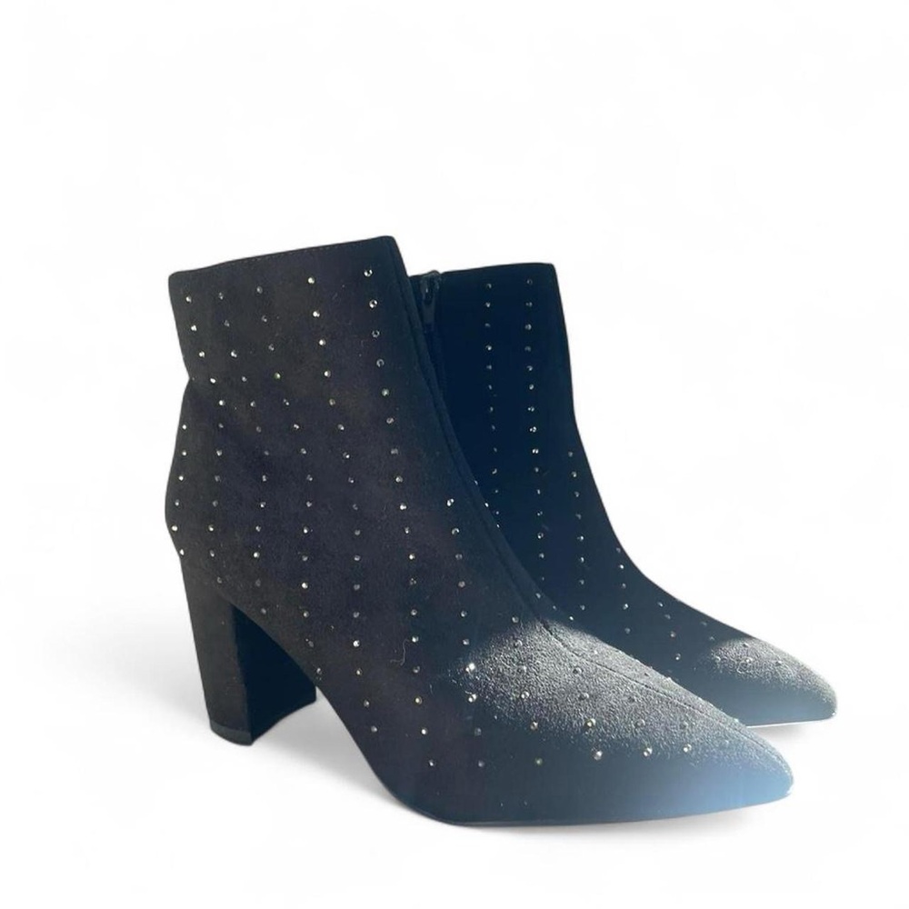 Halston Heritage Black Studded Ankle Boots